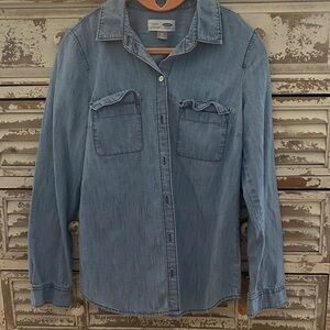 Old Navy Classic Blue Denim Shirt